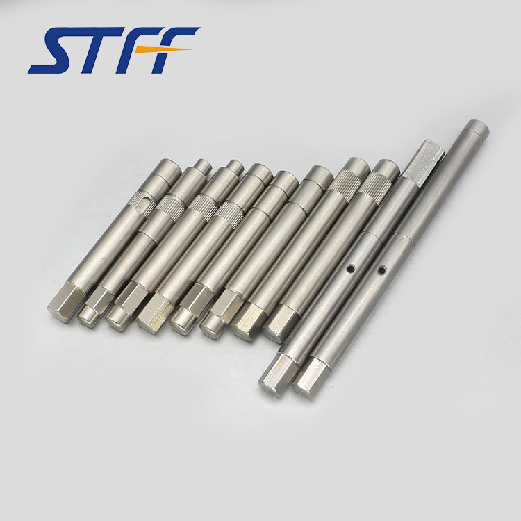 Knurling motor shaft with keyways
